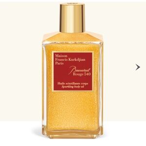 Baccarat rouge 540 sparkling body oil